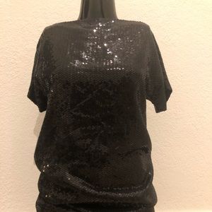 Robert Rodriguez Sequin Tunic Mini Dress